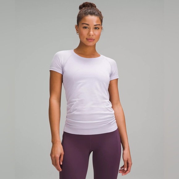 lululemon athletica Tops - Lululemon Swiftly Tech Short-Sleeve Shirt 2.0 *Hip Length ~Lilac Either